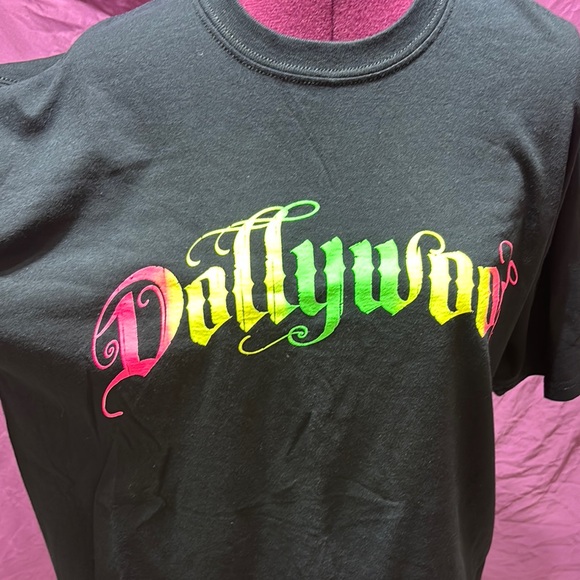 Black T-Shirt with Colorful 'Dollywood’ new never worn XL - Picture 3 of 4